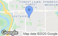 Map of Cranston, AB