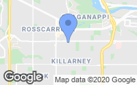 Map of Cranston, AB
