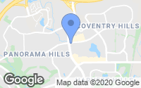 Map of Cranston, AB