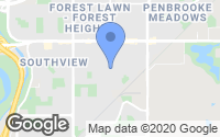 Map of Cranston, AB